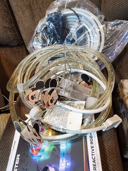 LED Light Strip Lot with Rope Lights