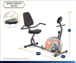 Marcy Recumbent Exercise Bike | ME-709