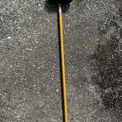 Window Washer Brush <> Very Long 7+ ft Wasing Brush wooden handle <>  brush itself is about 8inches