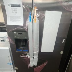 25.3 cu. ft. Side by Side Refrigerator in Fingerprint Resistant Stainless Steel, Standard Depth