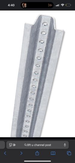 8ft U Channel Sign Posts x 2