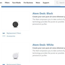 IQ Air atem Desk/car Personal Purifier