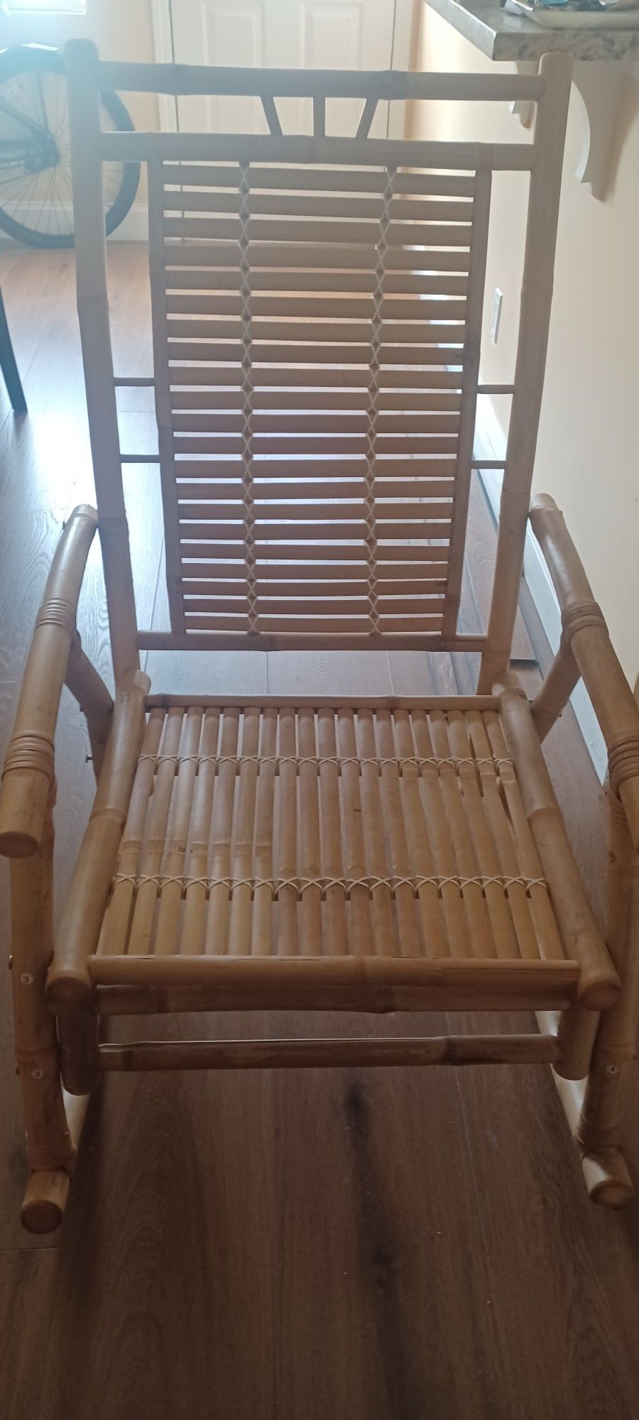 Like New Bamboo Rocking Chair