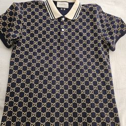Gucci Gg Stretch Polo Shirt Size Medium