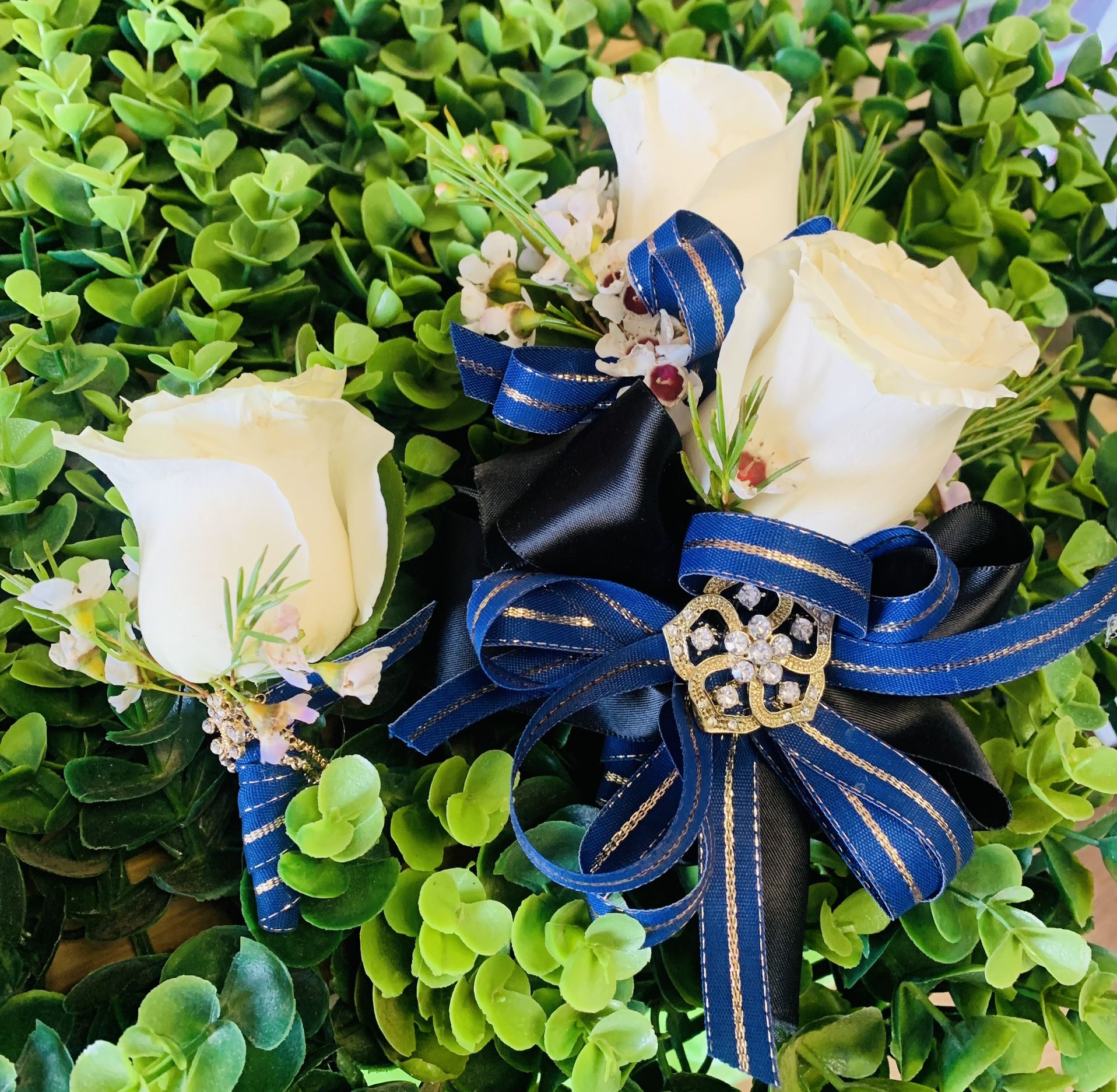Prom Corsage And Boutineer Custom Colors