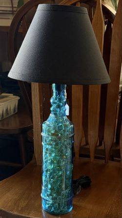 Custom Decorative Lamp with Glass Gems 