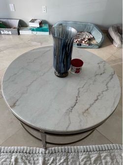 MOVING SALE! 100% Marble / Steel Coffee Table / End Stands!