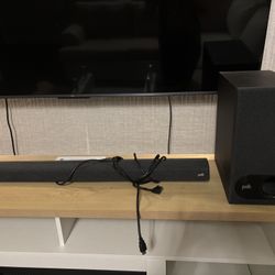 Polk soundbar and subwoofer