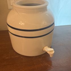 FOR PARTS ONLY Spout/Barrier Support Ring. Ceramic Water Basin Dispenser Broke