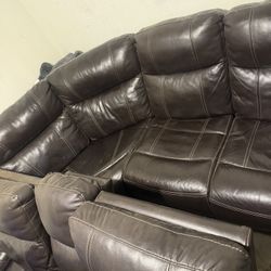 Sectional Couch Leather 