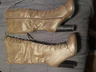 Venus Knee Hi Lace Up Leather Boots