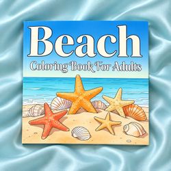Beach Coloring Book for Adults – Beach-Themed Coloring Book