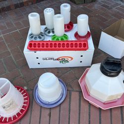 Chicken Water Feeder Total Of 9 All In Great Shape 