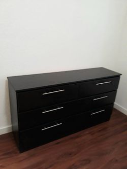 NEW 6 DRAWER DOUBLE DRESSER 😊 AVAILABLE IN BLACK, WHITE OR GREY COLOR