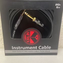 Kirlin Instrument Cable 20ft. - Kirlin IWB-201 PFG-10/OL 1/4" - 1/4"