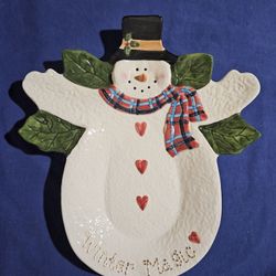 Snowman Platter 