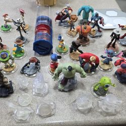 Disney Infinity Figures W/Nintendo WiiU Infinity Game Disks