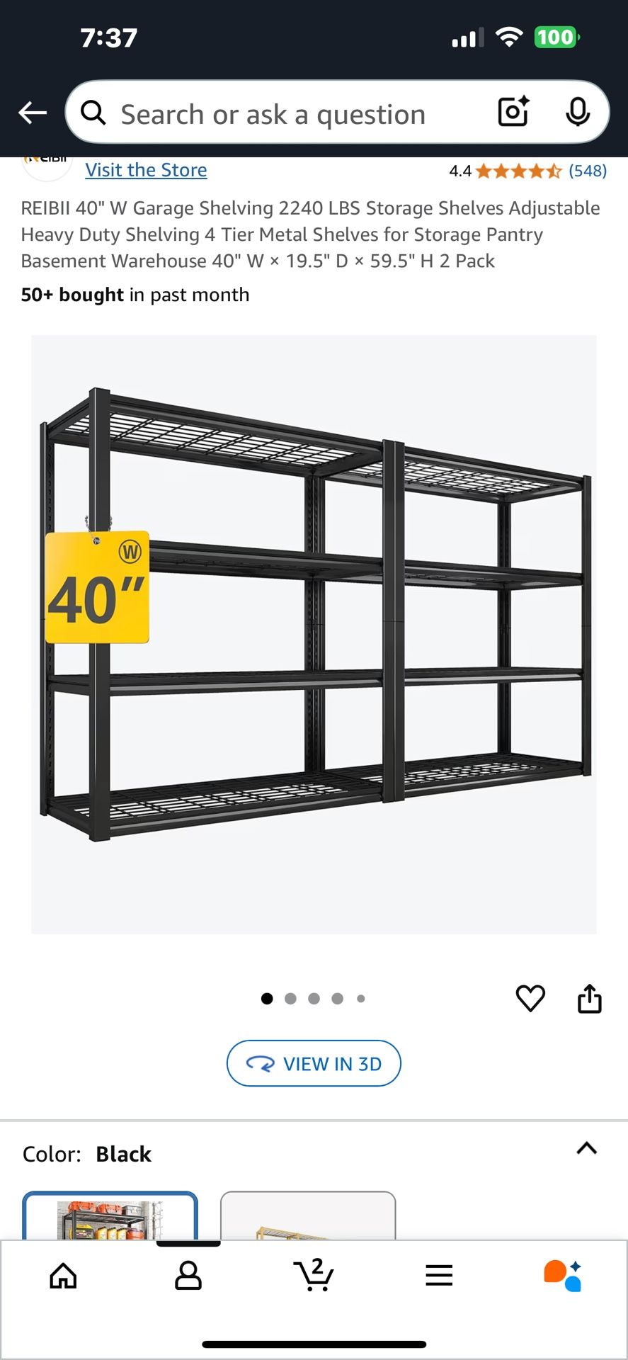 Garage Shelving Shelve Rack Unit
