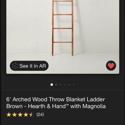 Hearth & Hand With Magnolia 6’ Ladder Shelf brown 