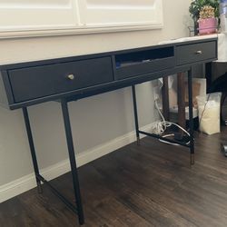 Black & Gold Desk/Console Table