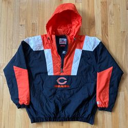 Chicago Bears Starter Pullover Jacket NFL Hooded Coat Men’s Size XL