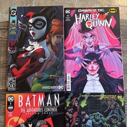 Harley Quinn 30Th Anniversary Special One, Harley Quinn 29, Batman Adventures Continues season three and season 31