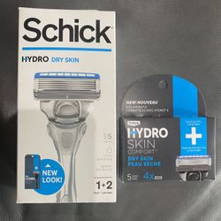 Schick Hydro Razor+2 Cartridges and 4 Pack Refill