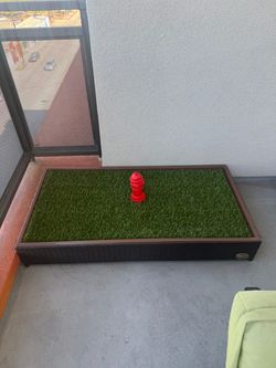 New Porch Potty- Fake grass bathroom for dogs