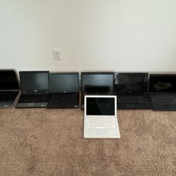 Lot of 8 Working Computer - Apple - Lenovo - Dell