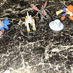 Very Rare!!! Vintage 2002 Digimon Season 4 Mini Figures Set # 51 (complete Set)