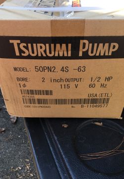 Tsurumi pumps