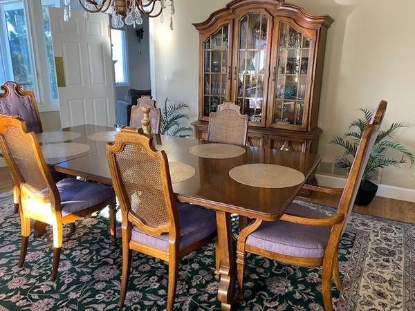 Table, Chairs , And Buffet Set