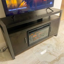 Awesome Dark Wood Fireplace 