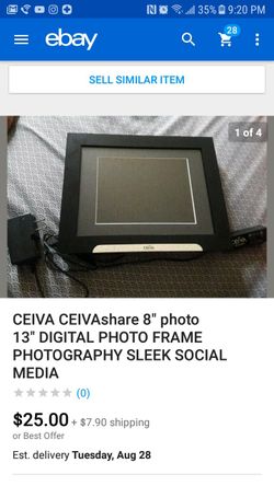 CEIVA CEIVAshare 8" photo 13" DIGITAL PHOTO FRAME