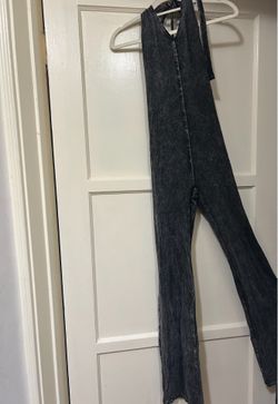 Grey Body Shaping Open back Jumpsuit/Romper Small