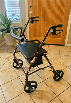 NEW- OVERSIZED MedLine Walker with Seat