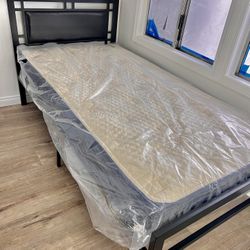 Cama Twin Size Nueva En Caja Incluye Colchon Memory Foam