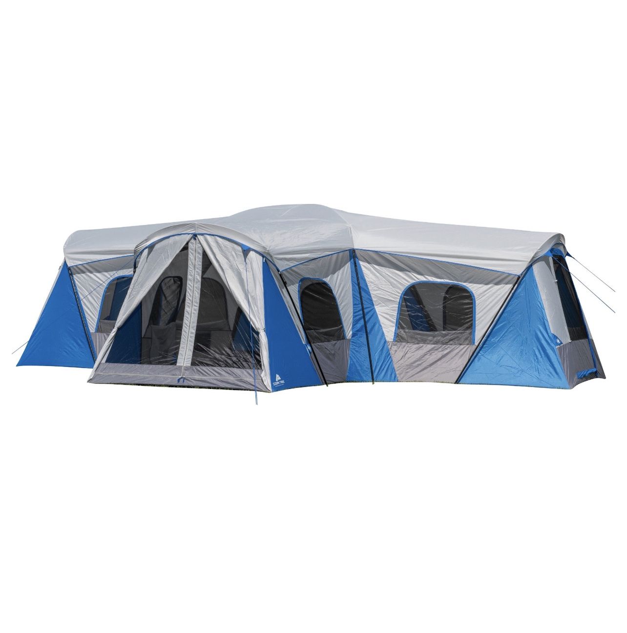 Ozark Trail 16-Person 3-Room Family Cabin Tent, with 3 Entrances