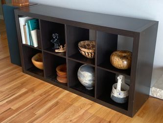 Modern Bookcase, Dark Charcoal, Horizontal or Vertical