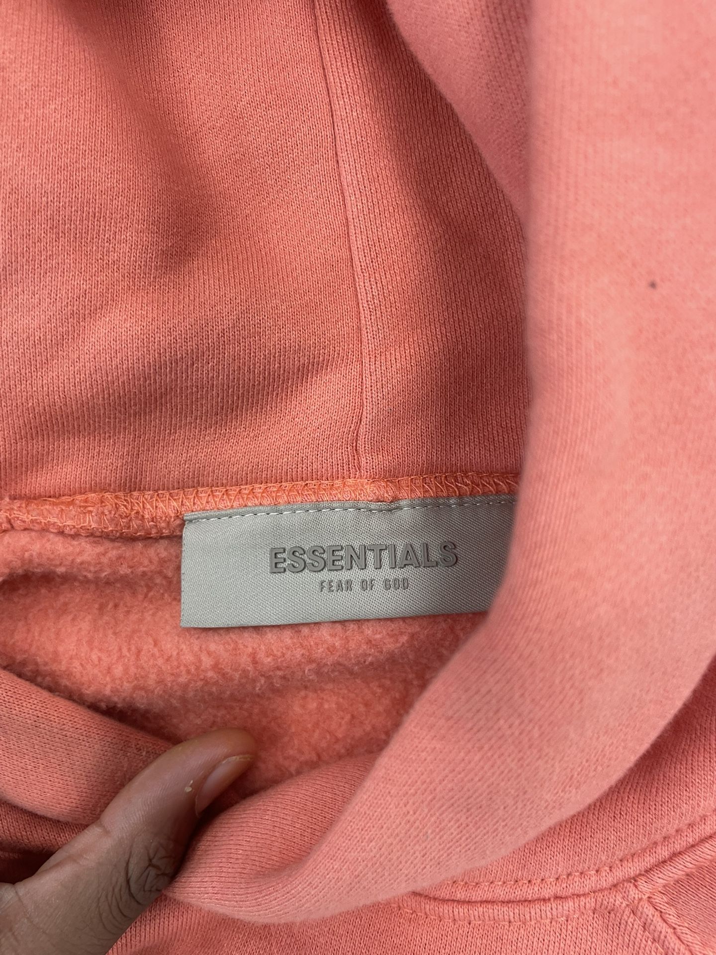 pink essential hoodie