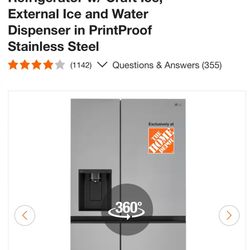 LG Smart Fridge in Stainless Steel 