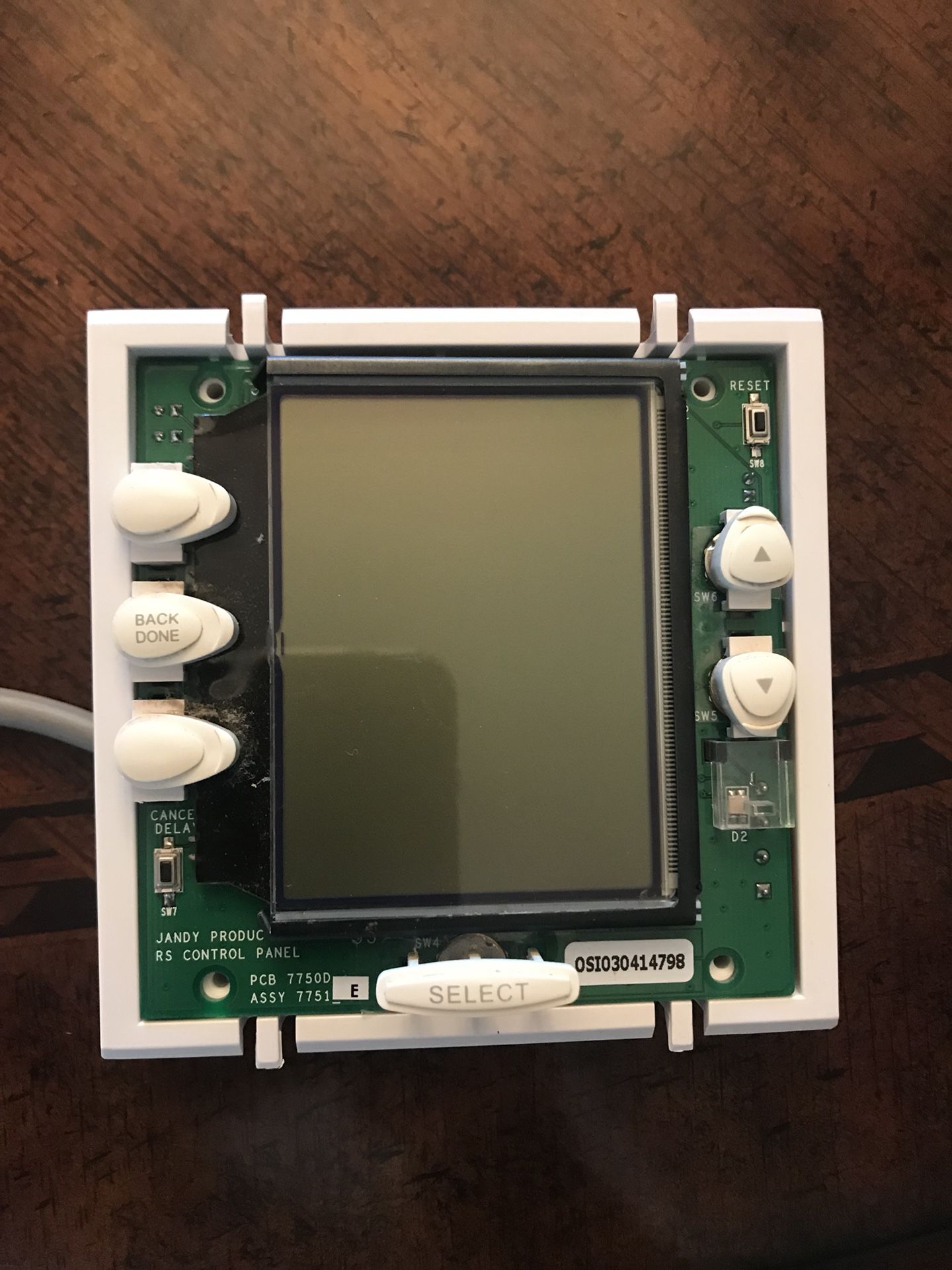 Jandy 7953 Aqualink RS Onetouch Wired White Control Panel