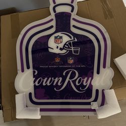 NFL Crown Royal Light Up Bar sign