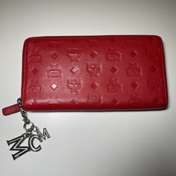MCM red wallet