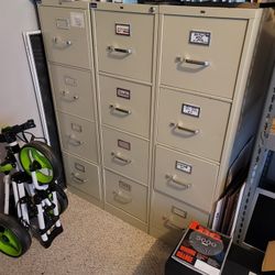 4 Draw Steel Filing Cabinet,  Beige