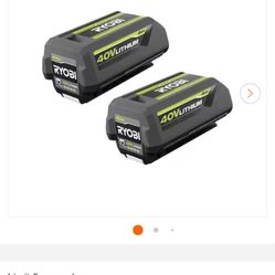 40 V Ryobi batteries