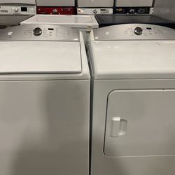 KENMORE XL CAPACITY TOP LOAD WASHER DRYER ELECTRIC SET WITH WARRANTY 