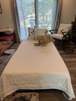 Folding rollaway twin size bed with cover - Brand New