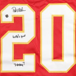 Patrick Mahomes Sr. signed jersey. Custom jersey everything is sewn on, size XL.