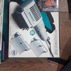 Blow dr air attached brush